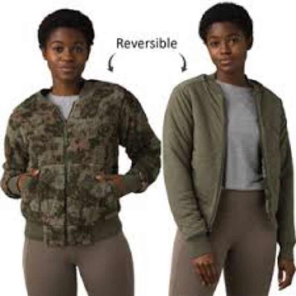 prAna Polar Escape Reversible Olive and Camouflage Women's Jacket